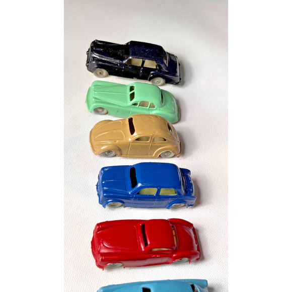 1950s INGAP Italy Set 12 Plastic cars,Various Models Numbered 1-12 Train Scenery - Picture 15 of 16